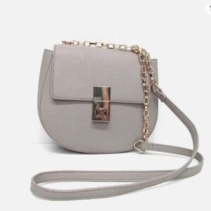 EXPRESS FAUX LEATHER PURSE GRAY